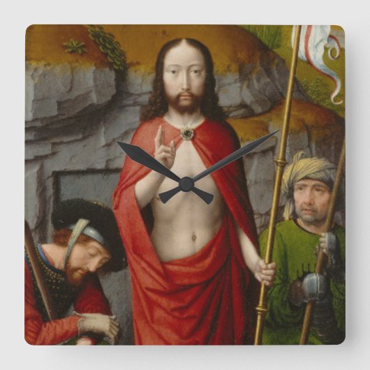 Het herstel, met de pelgrims van Emmaus Vierkante Klok (Voorkant)