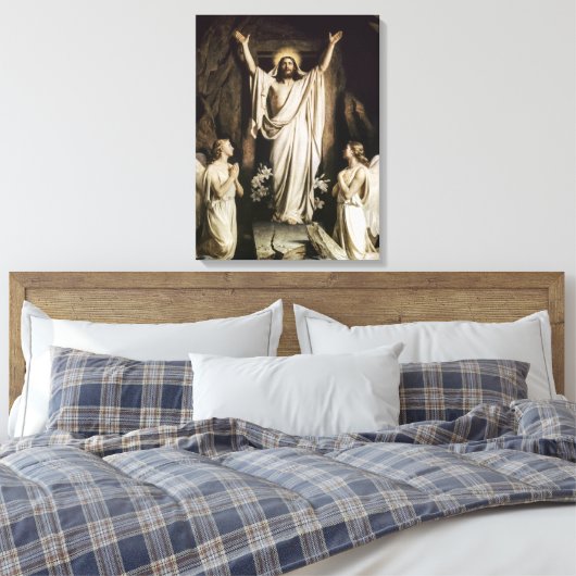 Het herstel van Carl Bloch Canvas Afdruk (Insitu (Slaapkamer))