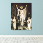 Het herstel van Carl Bloch Canvas Afdruk (Insitu (Houten vloer))