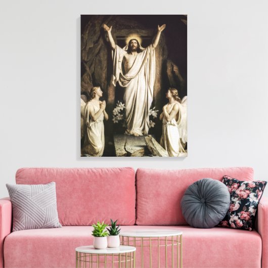 Het herstel van Carl Bloch Canvas Afdruk (Insitu (Woonkamer))