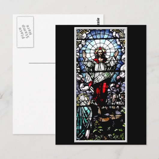 Het herstel van onze Heer (Glas in lood) Briefkaart (Voorkant / Achterkant)