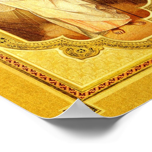 Het herstel van onze Heer - Icon-Poster Poster (Hoek)