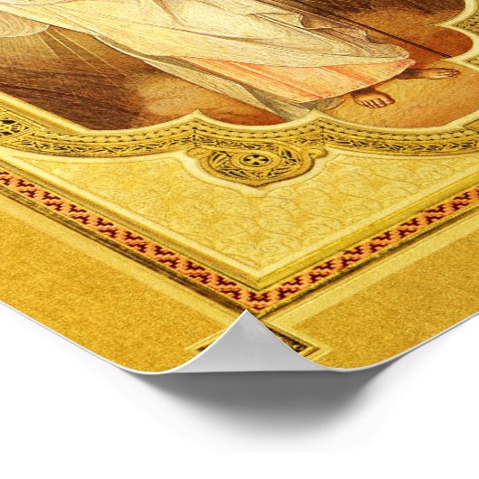 Het herstel van onze Heer - Icon-Poster Poster (Hoek)