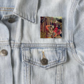 Het herstel vierkante button 5,1 cm (In situ)