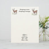 " Het hert 1 " Letterhead Briefhoofd (Staand voorkant)