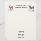 " Het hert 1 " Letterhead Briefhoofd (Voorkant / Achterkant)