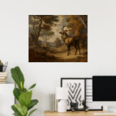 Het hert poster (Thuiskantoor)