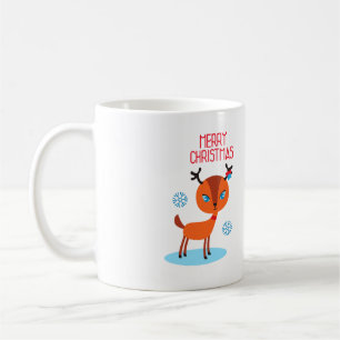 Het hert zegt Merry Xmas! Koffiemok