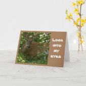 HET HERT **ZINGT** GEFELICITEERD MET JE VERJAARDAG KAART (Gele Bloem)