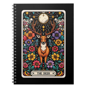 Het herten gedistilleerde tarot Kaart Notitieboek