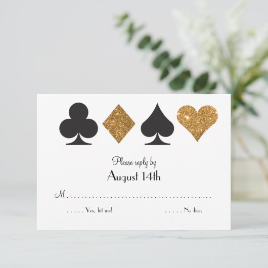 Het het antwoord faux goud van het Huwelijk van (Staand voorkant)