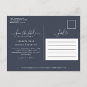 Het het bladmanuscript van de Tropische waterverf  Aankondigingskaart (Achterkant)