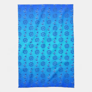 Het het blauwe Wiel en Anker van Schepen Theedoek