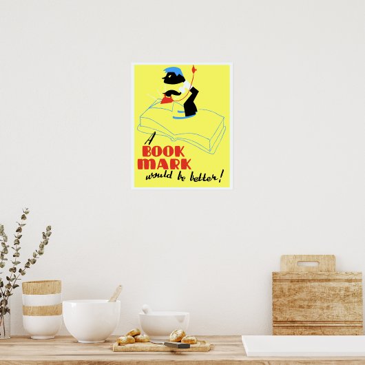 Het  het boekmerk van A zou beter WPA zijn Poster (Keuken)