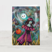 Het het Glimlachen Art. van Halloween van de Kaart (Voorkant)