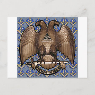 Het het Schotse Vierkant & Kompas van de Rite Briefkaart