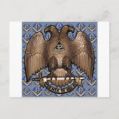 Het het Schotse Vierkant & Kompas van de Rite Briefkaart (Voorkant)