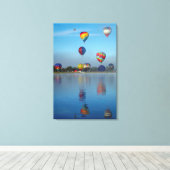 Het Hetballonfestival Canvas Afdruk (Insitu (Houten vloer))