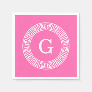 Het hete Aanvankelijke Monogram van het Lijst Servet