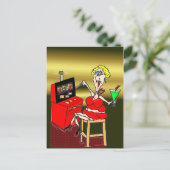 HET HETE BRIEFKAART VAN DE GOKAUTOMAAT VAN MAMMA'S (Staand voorkant)