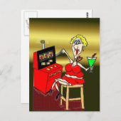 HET HETE BRIEFKAART VAN DE GOKAUTOMAAT VAN MAMMA'S (Voorkant / Achterkant)