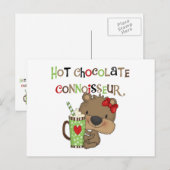 Het hete Meisje ChocolateConoisseur draagt Briefkaart (Voorkant / Achterkant)