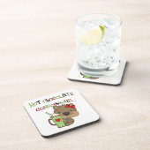 Het hete Meisje ChocolateConoisseur draagt Drankjes Onderzetter (Rechterzijde)