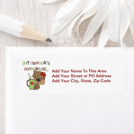 Het hete Meisje ChocolateConoisseur draagt Etiket (Insitu)