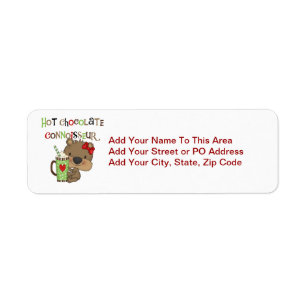 Het hete Meisje ChocolateConoisseur draagt Etiket