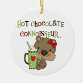 Het hete Meisje ChocolateConoisseur draagt Keramisch Ornament (Voorkant)