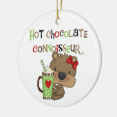 Het hete Meisje ChocolateConoisseur draagt Keramisch Ornament (Links)