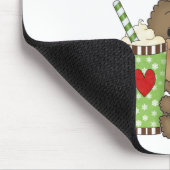 Het hete Meisje ChocolateConoisseur draagt Muismat (Hoek)