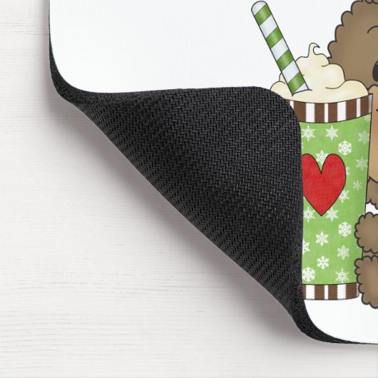 Het hete Meisje ChocolateConoisseur draagt Muismat (Hoek)