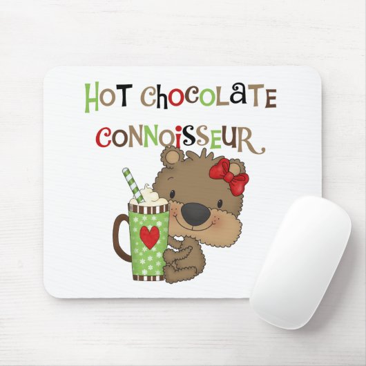 Het hete Meisje ChocolateConoisseur draagt Muismat (Met muis)