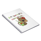 Het hete Meisje ChocolateConoisseur draagt Notitieboek (Rechterzijde)