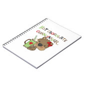 Het hete Meisje ChocolateConoisseur draagt Notitieboek (Linkerzijde)