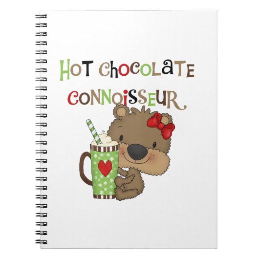 Het hete Meisje ChocolateConoisseur draagt Notitieboek (Voorkant)