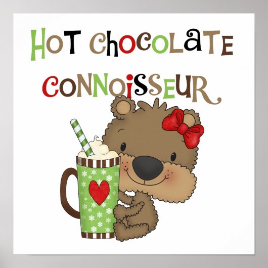 Het hete Meisje ChocolateConoisseur draagt Poster (Voorkant)