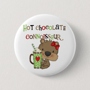 Het hete Meisje ChocolateConoisseur draagt Ronde Button 5,7 Cm