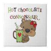 Het hete Meisje ChocolateConoisseur draagt Tegeltje (Voorkant)