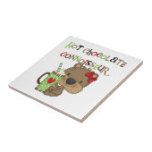 Het hete Meisje ChocolateConoisseur draagt Tegeltje (Zijkant)