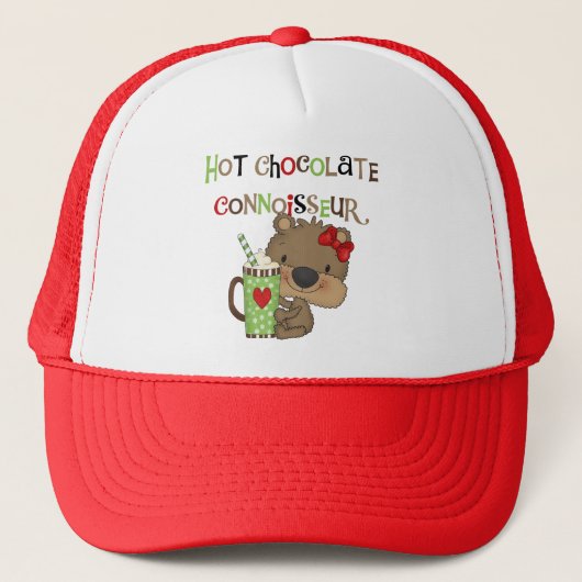 Het hete Meisje ChocolateConoisseur draagt Trucker Pet (Voorkant)