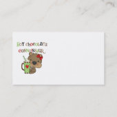 Het hete Meisje ChocolateConoisseur draagt Visitekaartje (Achterkant)