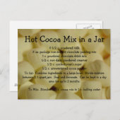 Het hete Recept van de Mengeling van de Cacao Briefkaart (Voorkant / Achterkant)