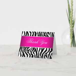Het hete Roze Zebra dankt u Kaarten