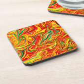 Het hete schilderen van de Patronen van Kleuren. B Bier Onderzetter (Linkerzijde)