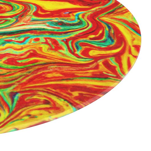 Het hete schilderen van de Patronen van Kleuren. B Snijplank (Hoek)