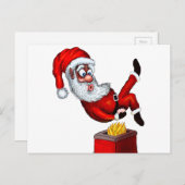 Het Hete Uiteinde van de kerstman Feestdagenkaart (Voorkant / Achterkant)