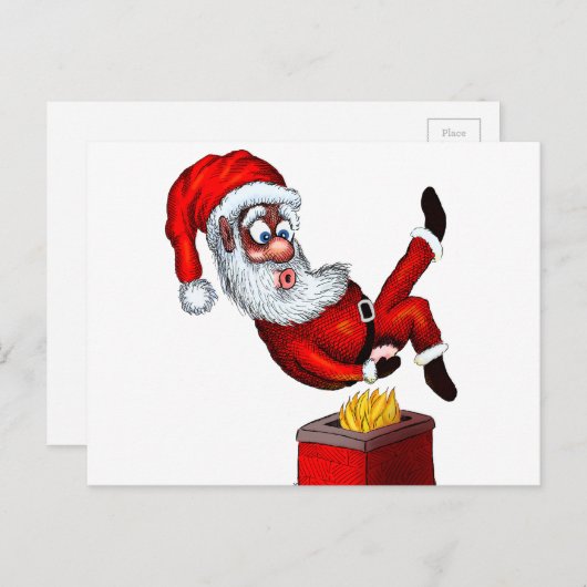 Het Hete Uiteinde van de kerstman Feestdagenkaart (Voorkant / Achterkant)