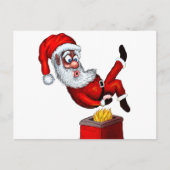 Het Hete Uiteinde van de kerstman Feestdagenkaart (Voorkant)
